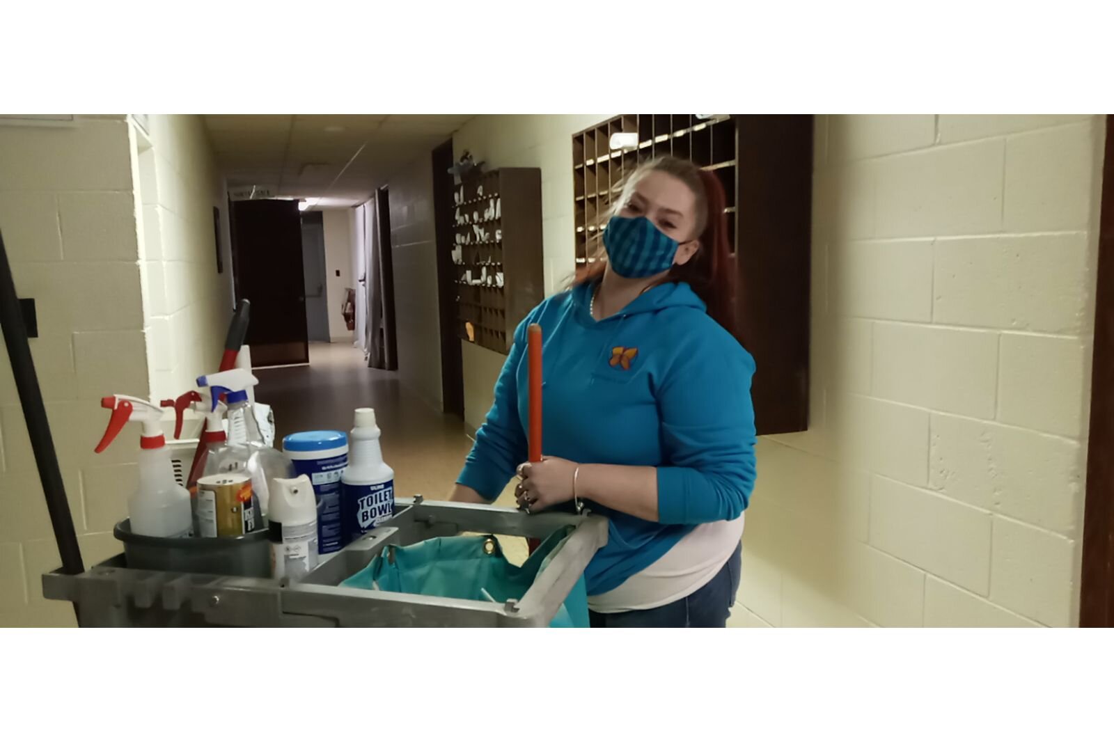 Traning in janitorial work Learning industrial sewing The Women's Co-op.