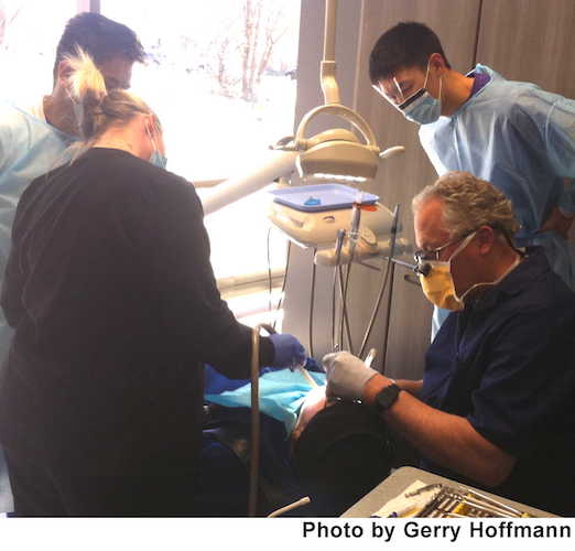 Twenty area dentists and fourth-year dental students from the University of Michigan volunteered to provide free dental care. 