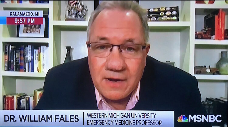 Dr. William D. Fales is state medical director for the Michigan Department of Health and Human Services’ Division of EMS and Trauma. He is also a professor of emergency medicine at the WMU Homer Stryker M.D. School of Medicine.