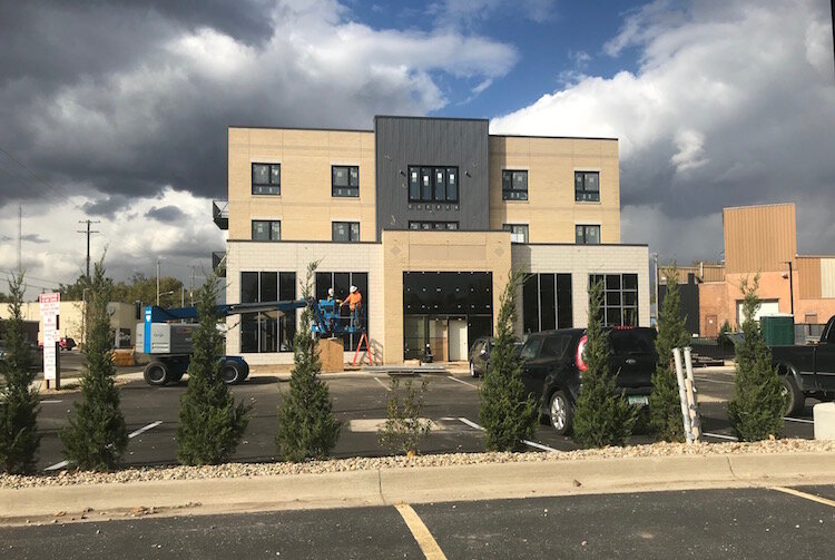 This is a look at the south side of The Creamery building.