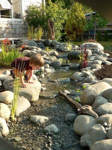 A creekbed will be part of the Children's Nature Playscape.