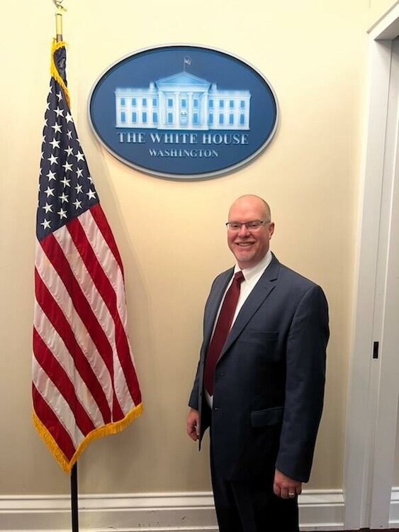 Chris Sargent, President and CEO of United Way of South Central Michigan, inside the White House in Washington D.C.
