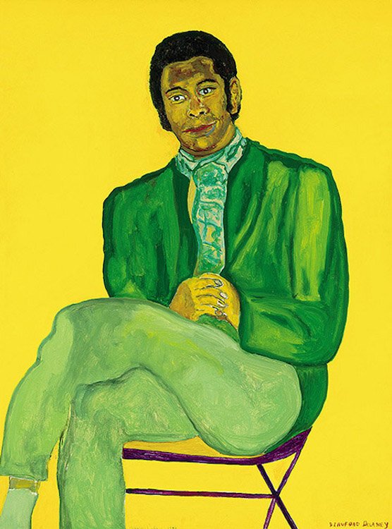 Beauford Delaney, Portrait of a Young Musician, 1970, Acrylic on canvas, Photo Credit : Marc Bernier, © 2018 Estate of Beauford Delaney, by permission of Derek L. Spratley, Esquire, Court Appointed Administrator. Courtesy American Federation of Arts