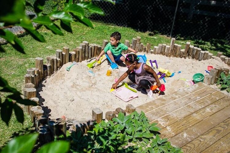 Children will be able to dig in sand.