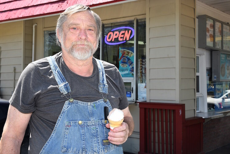 No. 5 Dennis Hite has come to this Dairy Queen since his dad brought him here In the 1950s.