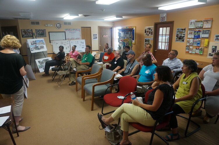 Neighbors turned out to offer their ideas for  for the 1600 block of East Main Street.