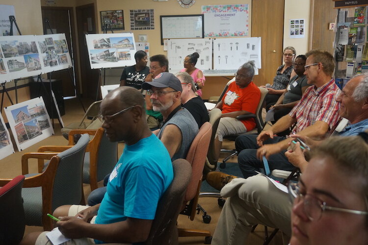 Residents turned out to talk about their vision for  the 1600 block of East Main Street.