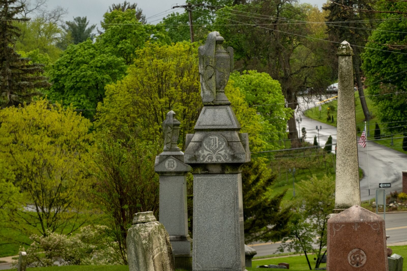 The dramatic differences in the style and size of family tombstones and obelisks should not be taken to necessarily reflect the fame, fortune or ego of those involved, a local historian says.