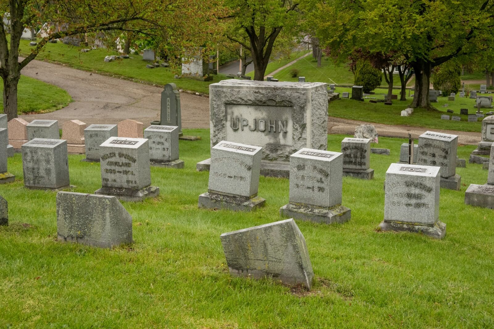 Opened in 1850, Mountain Home Cemetery was originally a private cemetery. It was not opened to the public until it was purchased by the City of Kalamazoo in 1940.