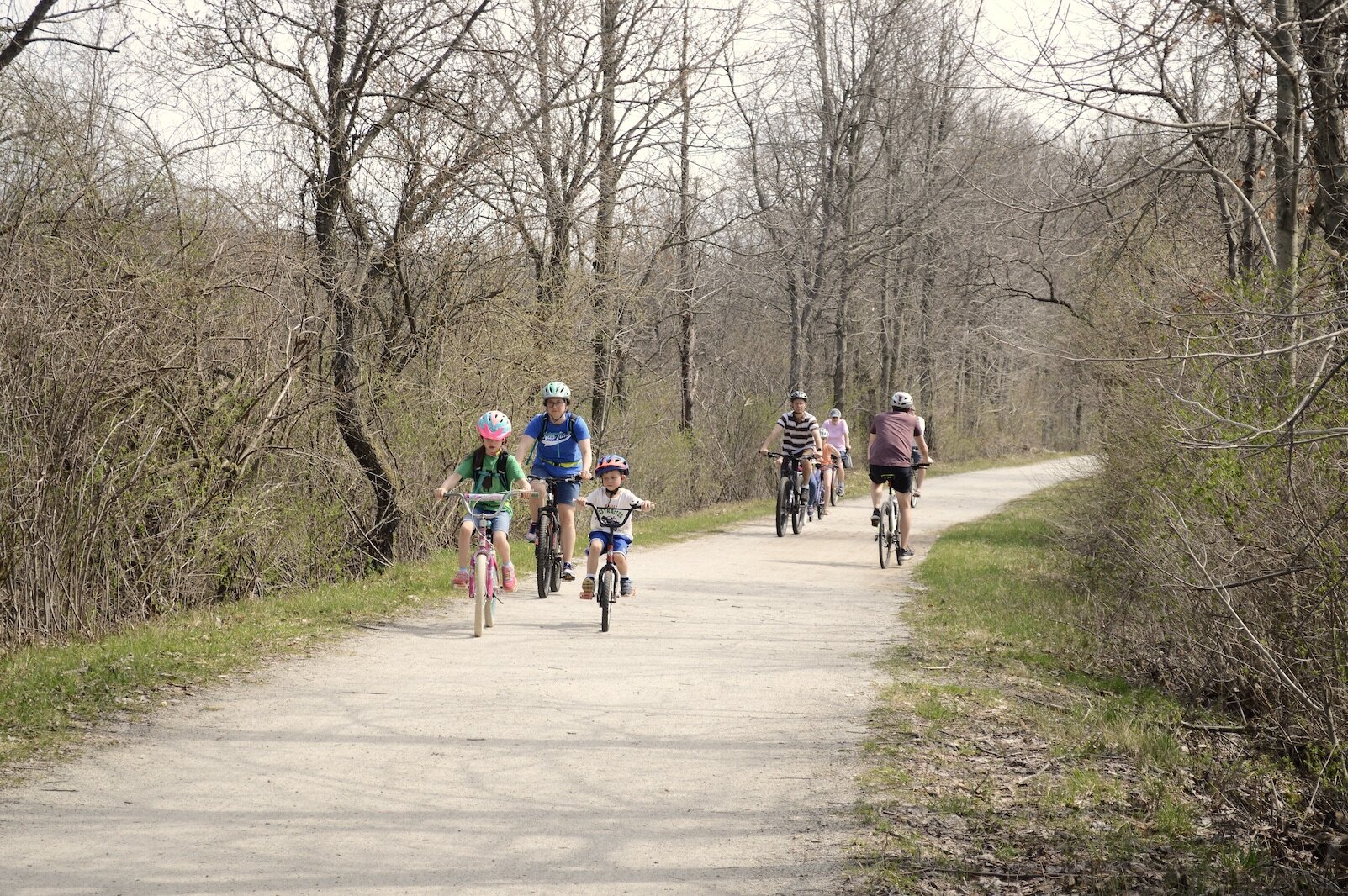 The Kal-Haven Trail is a popular destination for many bicyclists of all ages. 