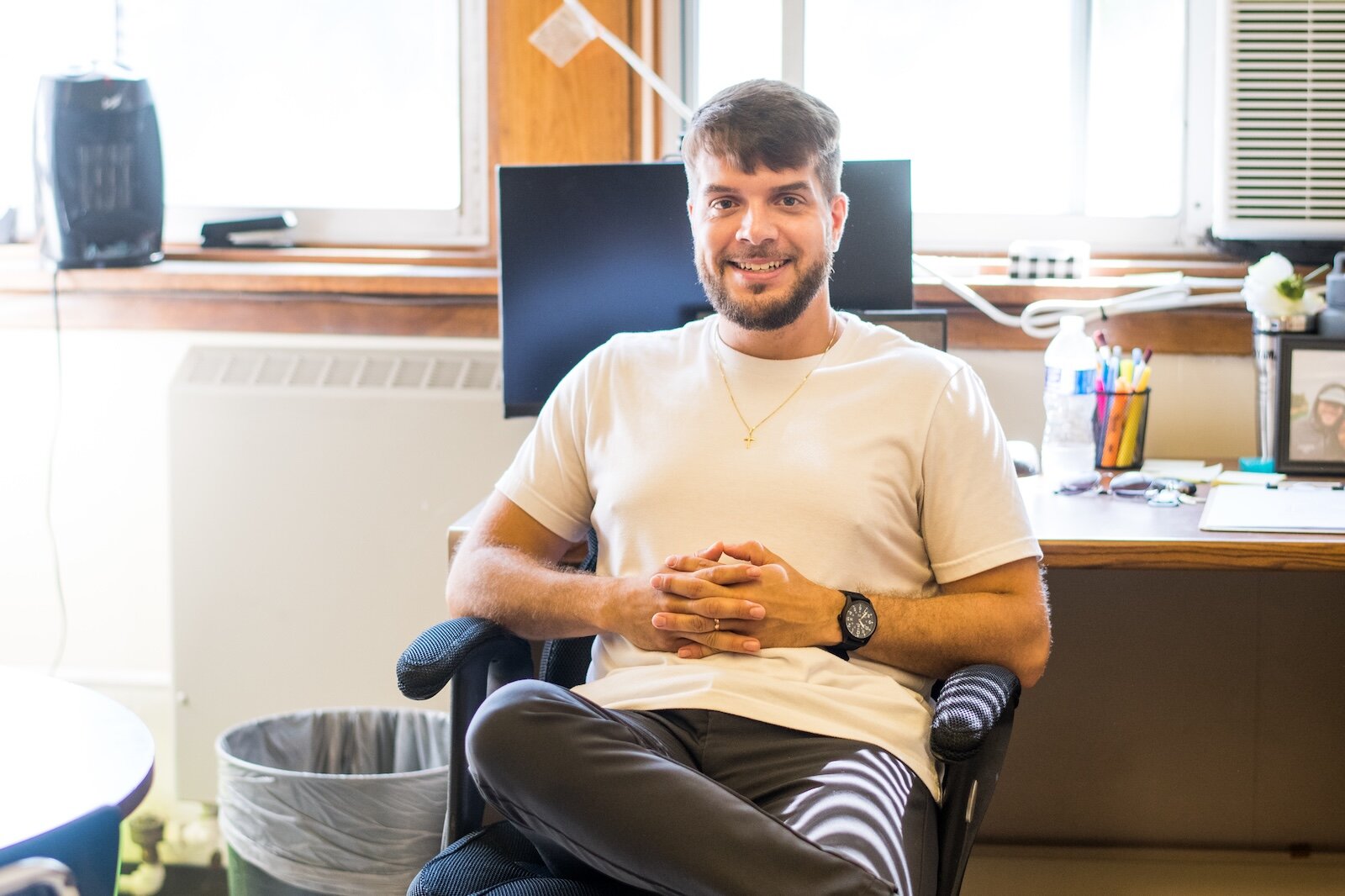 Now 30, married and expecting a child, Brandon Mion has anxiety about his future. But he declares that he's "broken the chain." 
