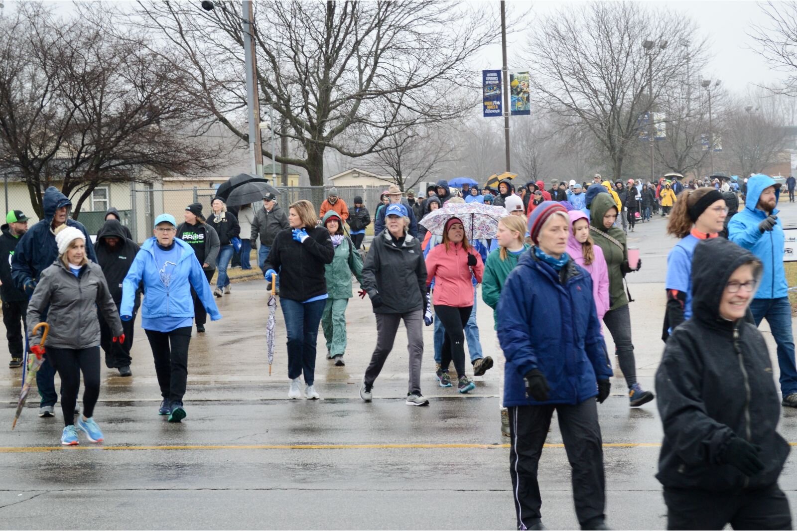 A little rain didn't stop the Walk to End Homelessness. 