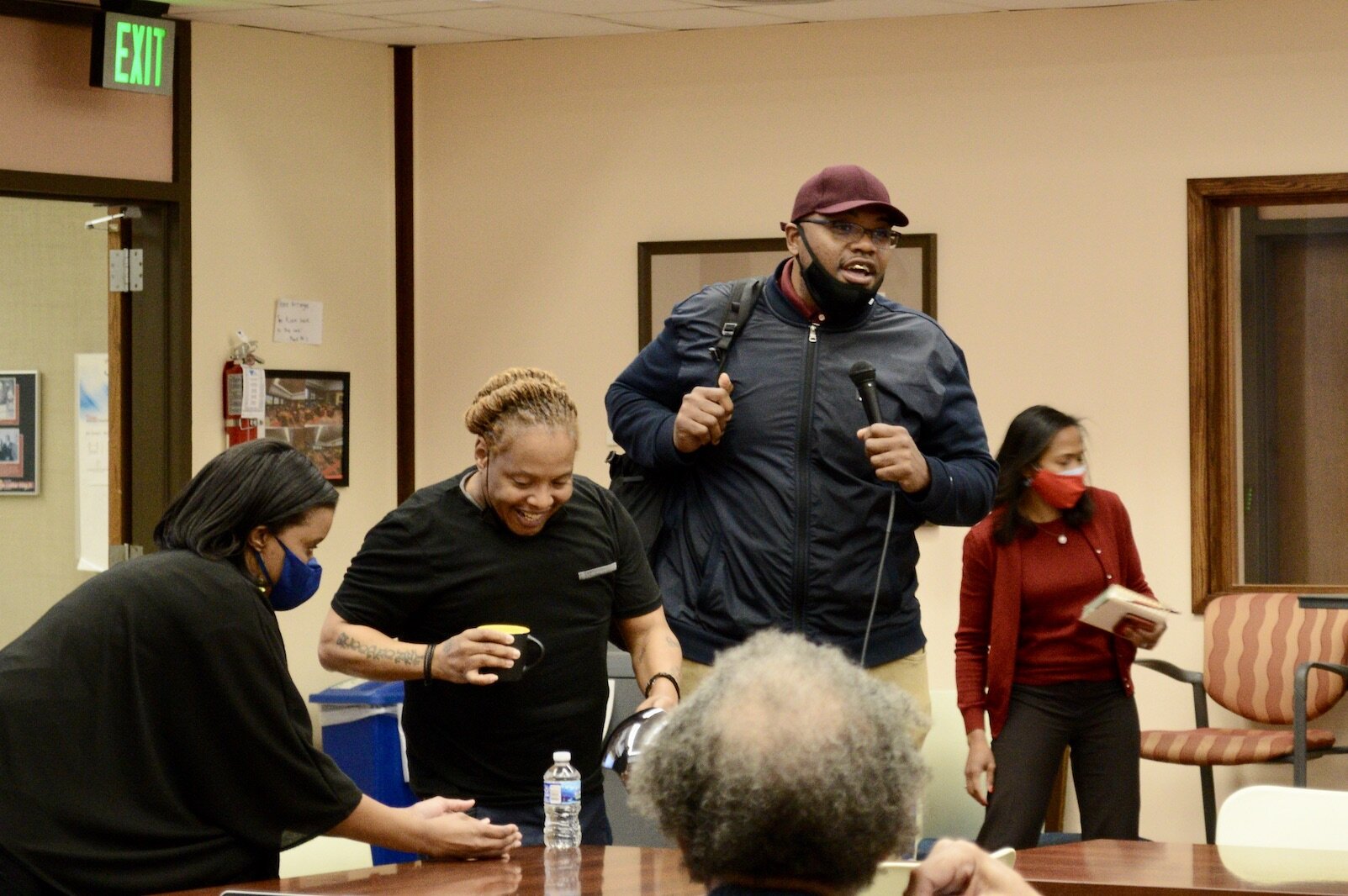 Former "mortal enemies," now leaders of Group Violence Intervention, Michael Wilder and Yafinceio "Big B" Harris.