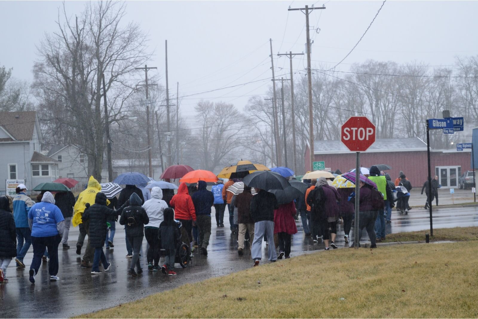 A little rain didn't stop the Walk to End Homelessness. 