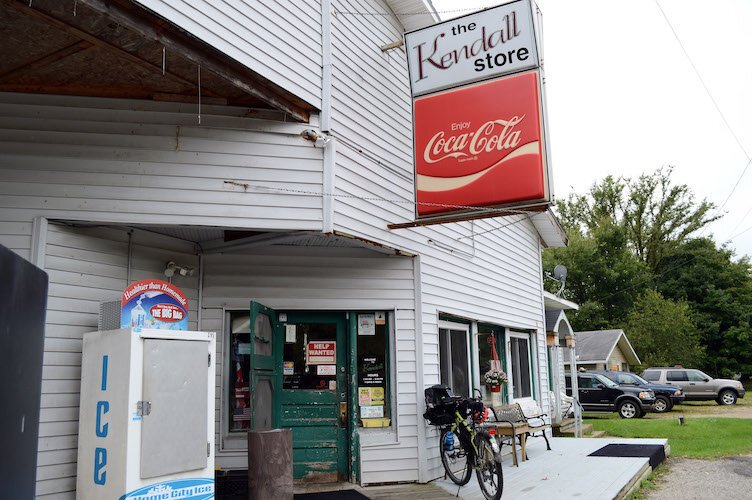  One of many small-town stops off of the trail for refueling, The Kendall Store.