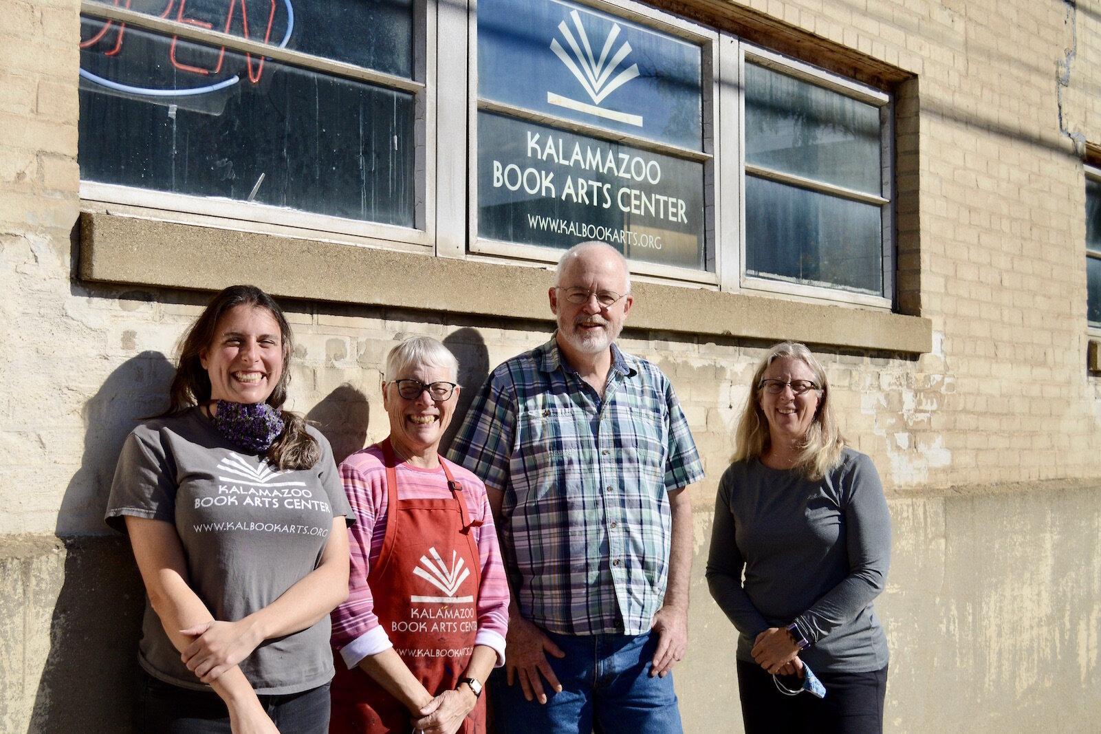  From left, Studio Manager Katie Platte, board president Ali Hansen, executive director Jeff Abshear and administrative director Lorrie Grainger Abdo.