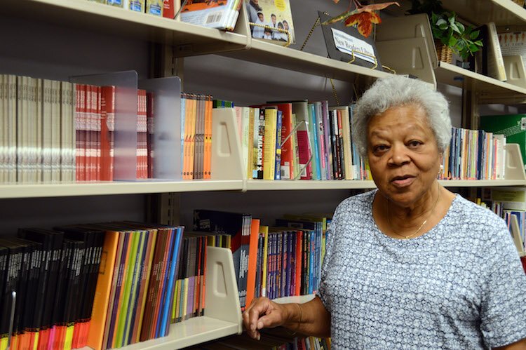 Dorothy Kemp, a tutor for the Kalamazoo Literacy Council says: "I always like to keep involved, to help people grow in whatever way they can."  