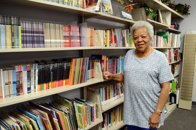 Ten years ago Dorothy Kemp began with the KLC as a "friendly connector," a person who matches learners with students. She then started tutoring. 