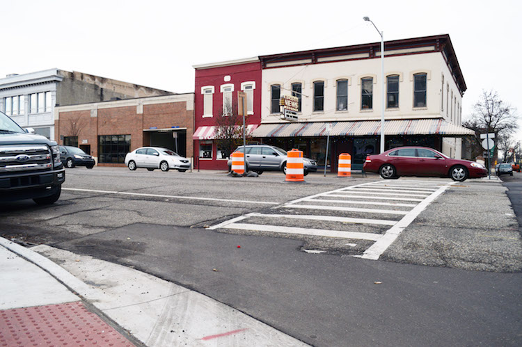 A Michigan Avenue crosswalk can be a risky place for pedestrians with the current speed of traffic.