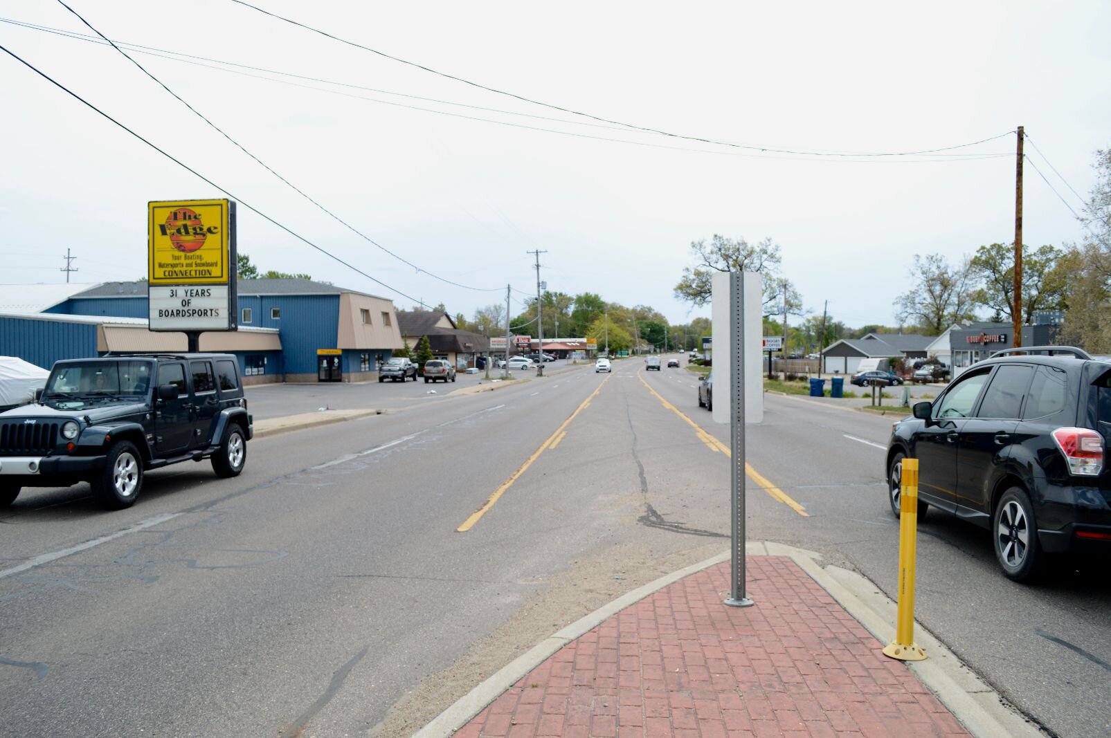 Drivers rarely stop for pedestrians crossing Portage Road.