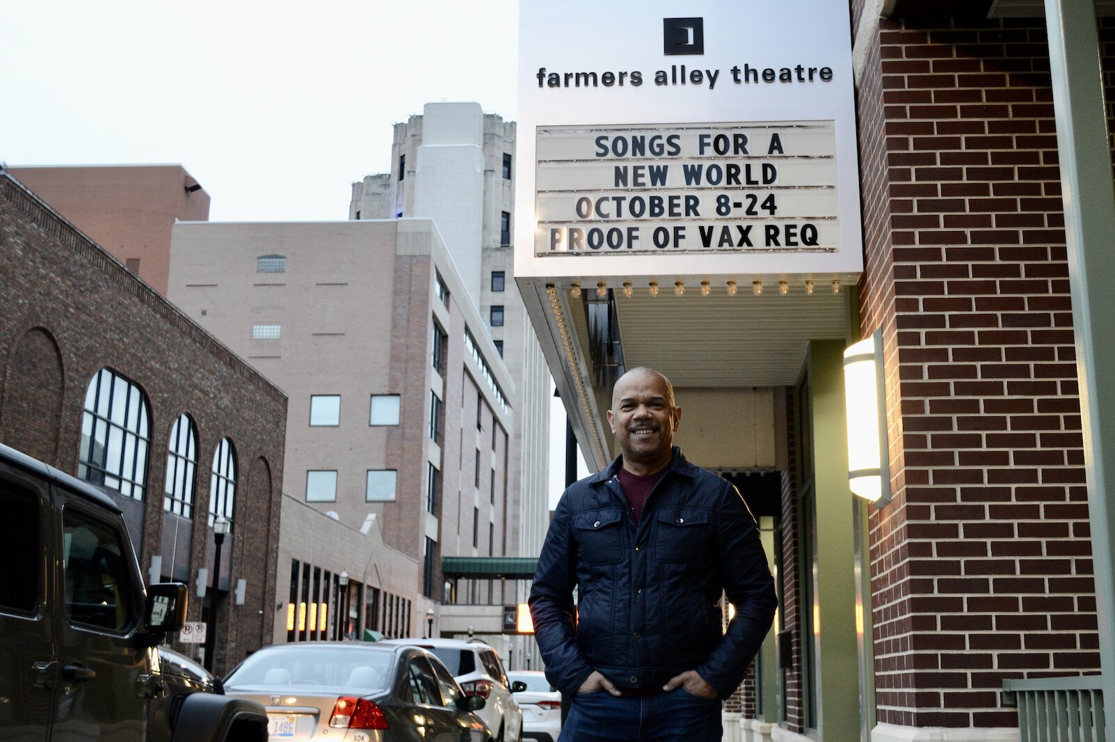 Director Jerry Dixon is in town for "Songs for a New World" is a song-cycle by writer/composer Jason Robert Brown.