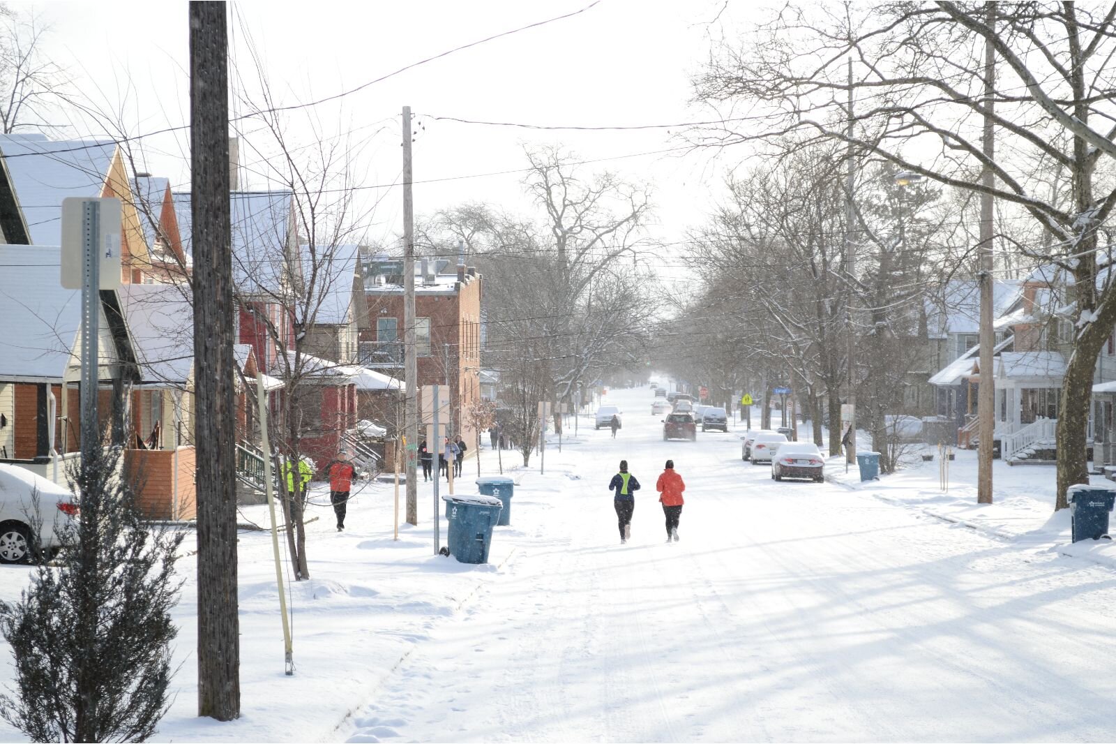 Run Kalamazoo's Run Camp took place on a frigid Saturday Morning, March 12. Runners left Chenery Auditorium for a 4.5 mile route to the Winchell neighborhood and back.