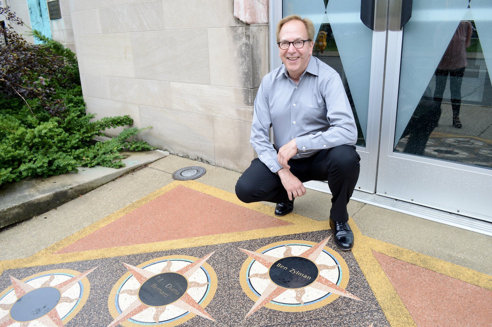 Ben Zylman, former director of the Civic who stepped in during 2020, was recently honored with a star at the auditorium entrance. 