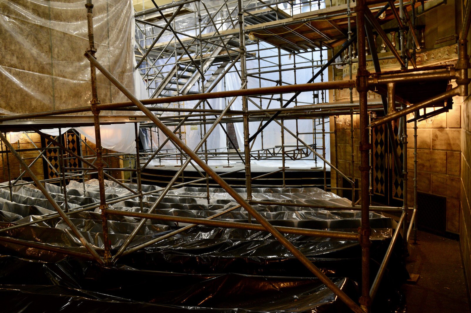 The main auditorium now, while undergoing a million-dollar-plus renovation. 