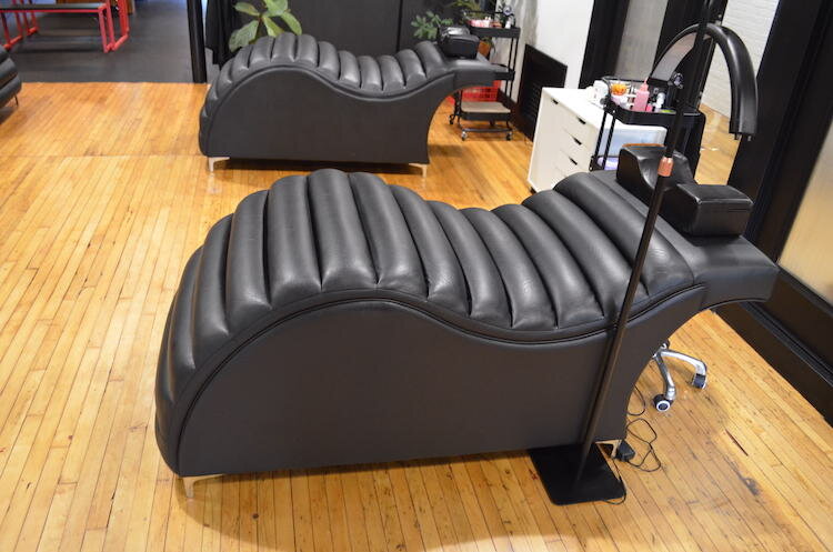 The salon area of AllyKat Studios
