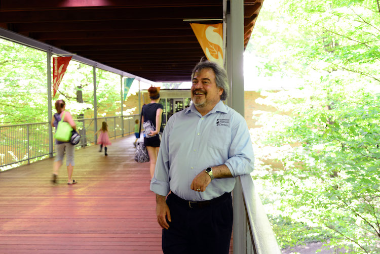 Nathan Smallwood at the Kalamazoo Nature Center Photo by Mark Wedel