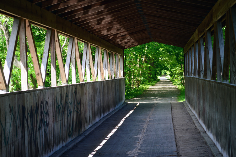 Covered bridge, Kal-Haven, near South Haven.