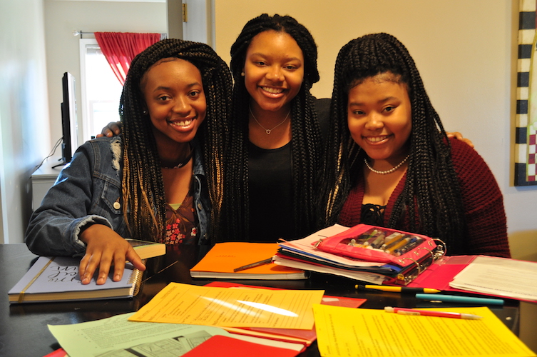 Ken’Aujunem, Ke’Asia and Ke’Aujanaa, who once spent a month in the hospital following a crisis that required a medical coma. 