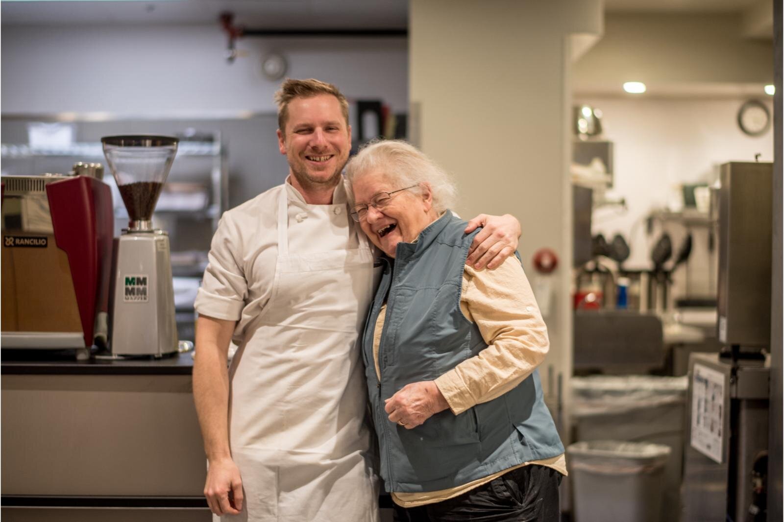 Judy Sarkozy (left), founder and co-owner with Alec Wells, have an affectionate partnership full of mutual respect.