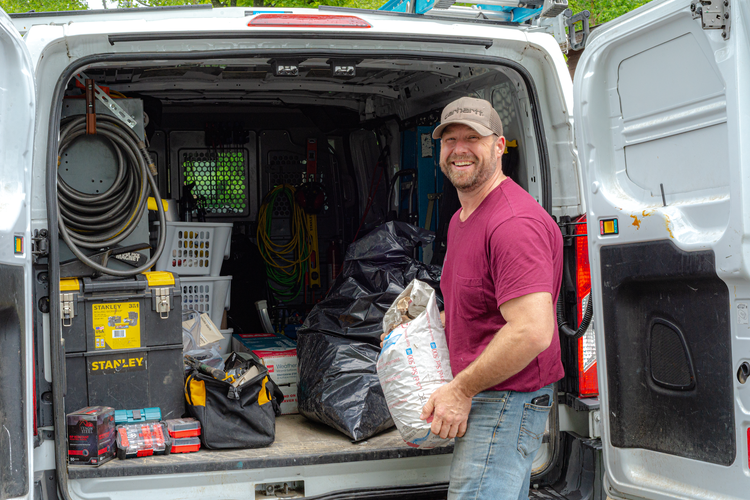 Community Homeworks Construction Manager Tom Tishler. First United Methodist Church raised $75,000 to support critical home repairs over the three-year period through Community Homeworks as part of its ongoing work to help the homeless.