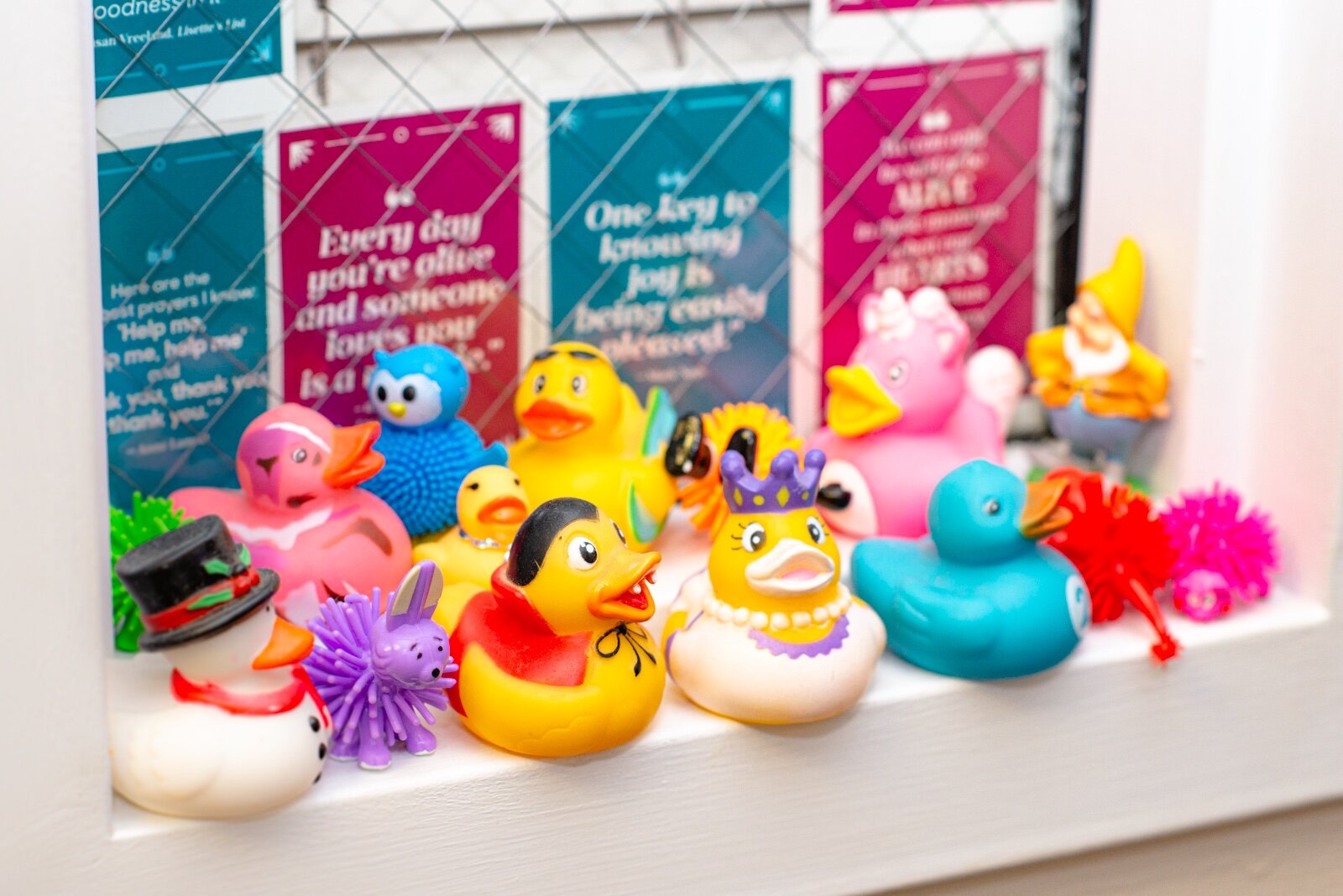 Tabi’s also has a collection of rubber ducks. Photo by Taylor Scamehorn