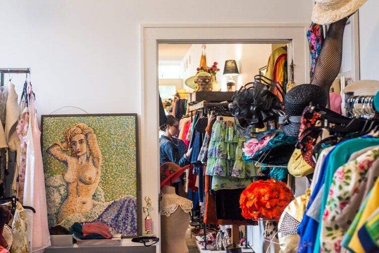 J-Bird Vintage, a vintage clothing store for women and men, was the first business to rent from the Vine Neighborhood Association after their 2014 purchase of Central Corners.