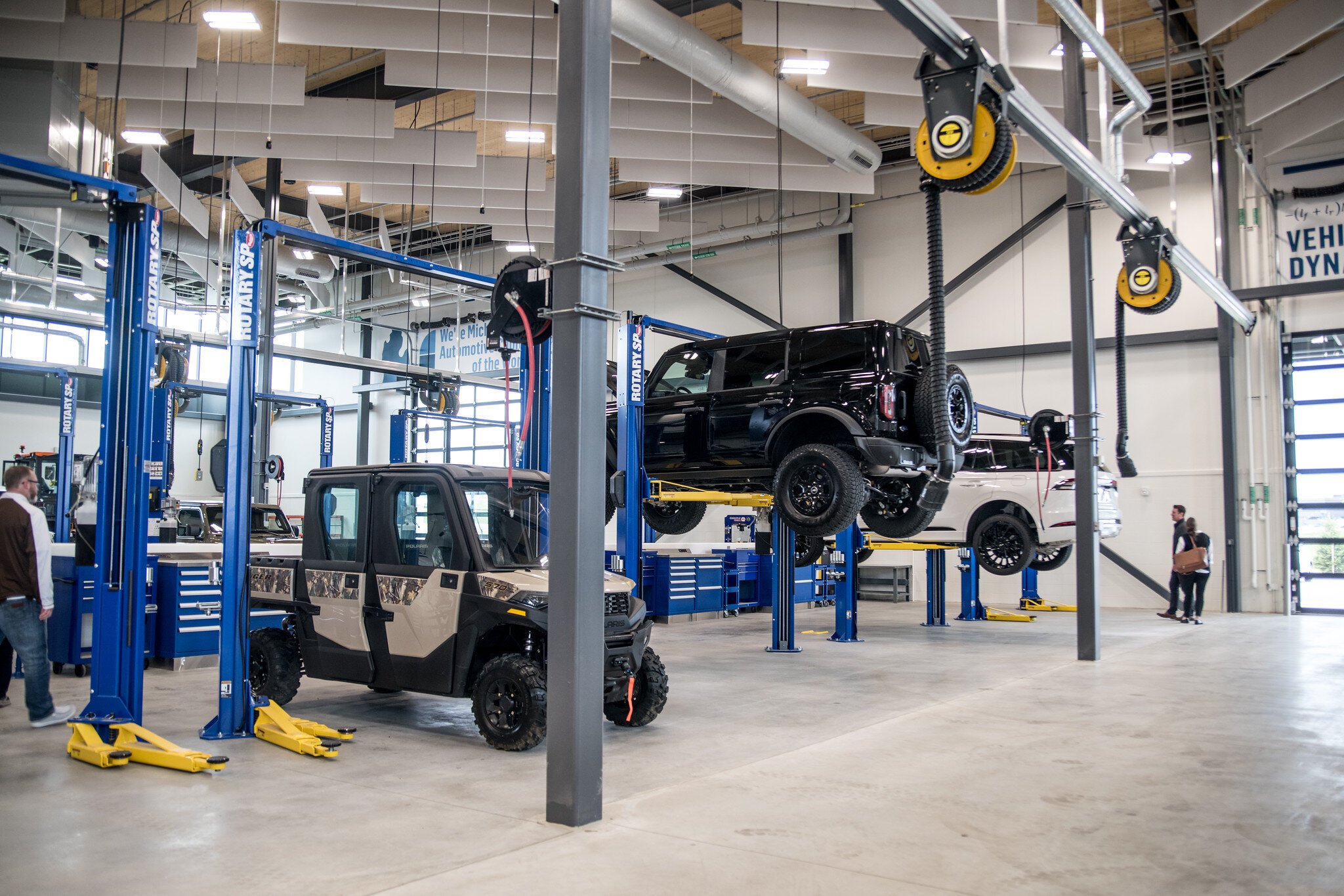 The auto shop at KRESA's new Career Connect Center