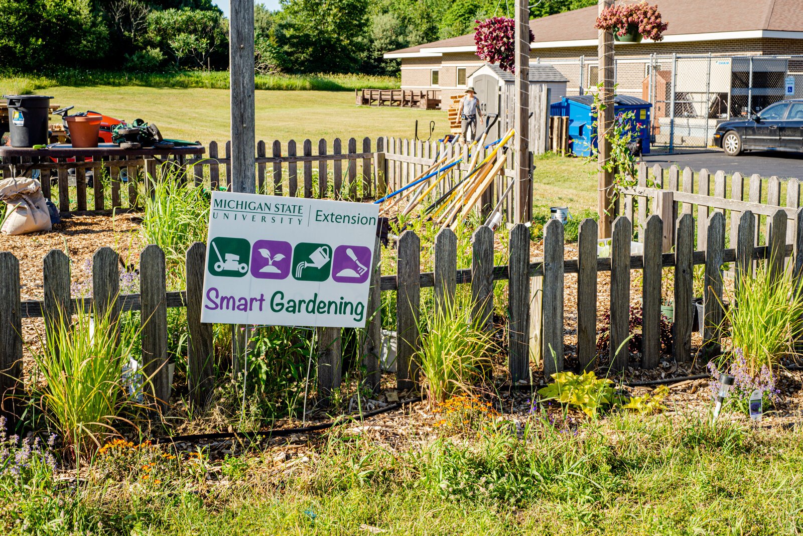 A new smaller garden site has gone in on the property. 