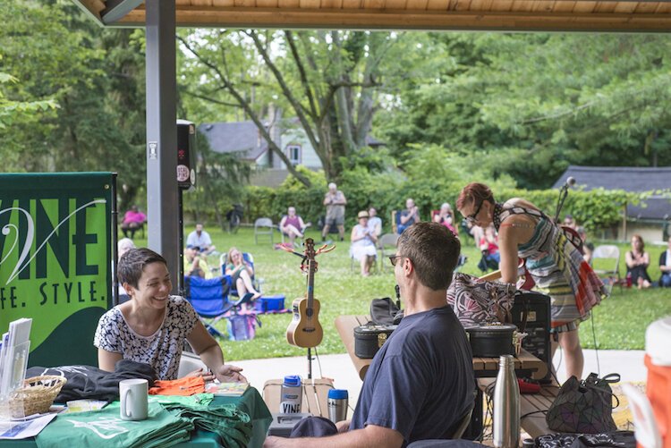 Davis Street Park draws a diverse crowd, including families, students, skateboarders and concertgoers.