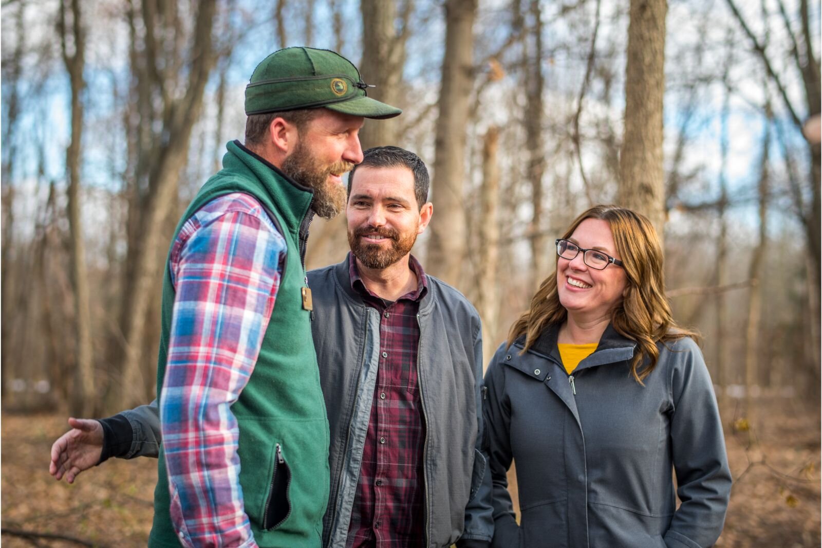 The possible partnership to restore the 15 acres behind New Day Church happened over a chance meeting between DNR Mark Mills and Co-Pastors Bill and Marilee Menser while at a school event.