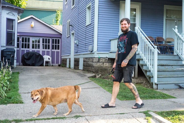 Dogs in yards and dogs on leashes: warm weather brings out Vine residents and their furry friends