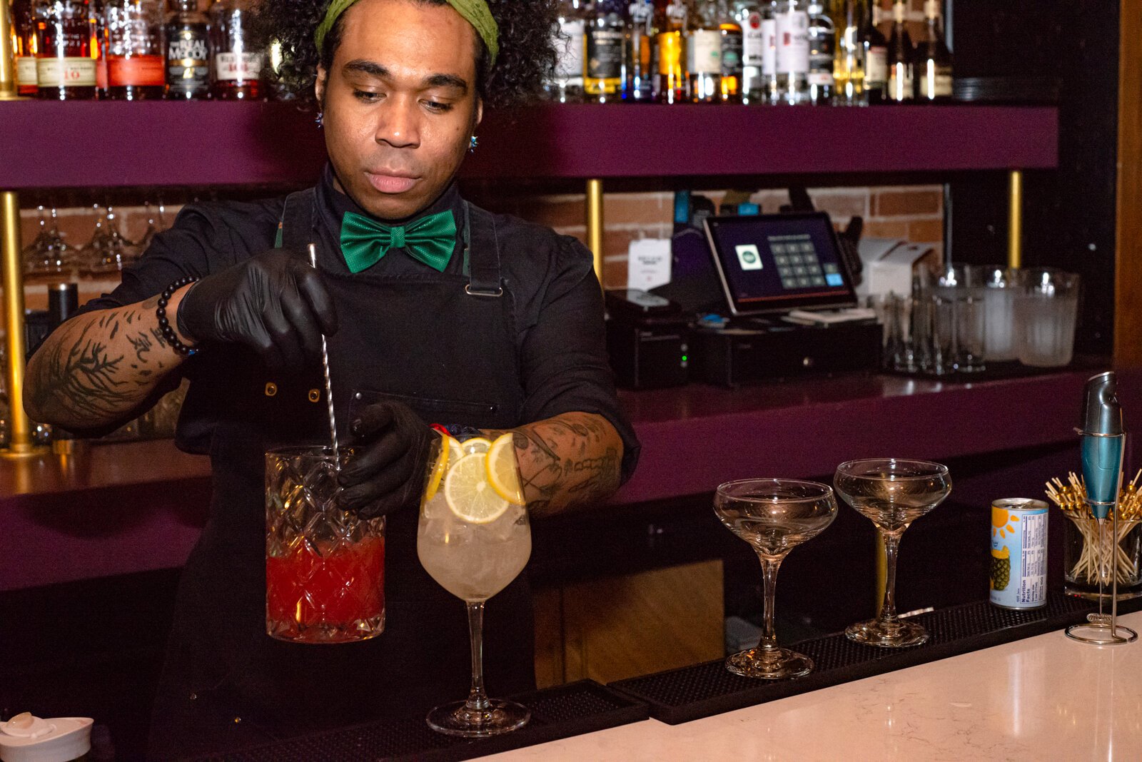 Bartender Killian Ongonian makes a mean Mint Julep, among other signature drinks.