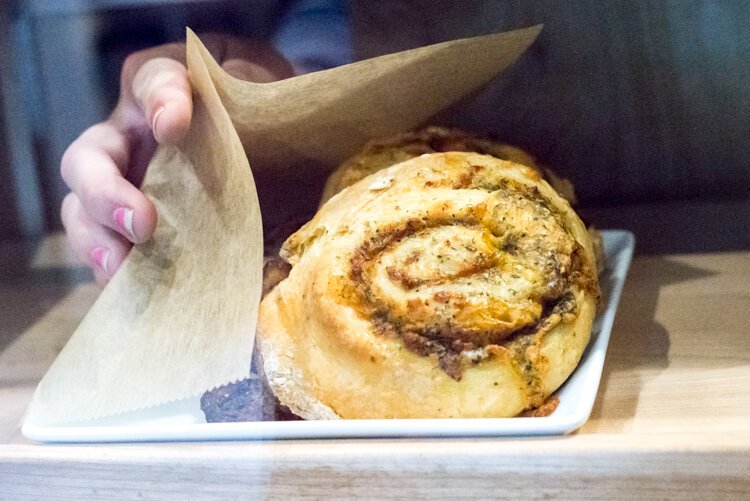 Walnut & Park cafe features a seasonal coffee menu, as well as generously-sized pastries.