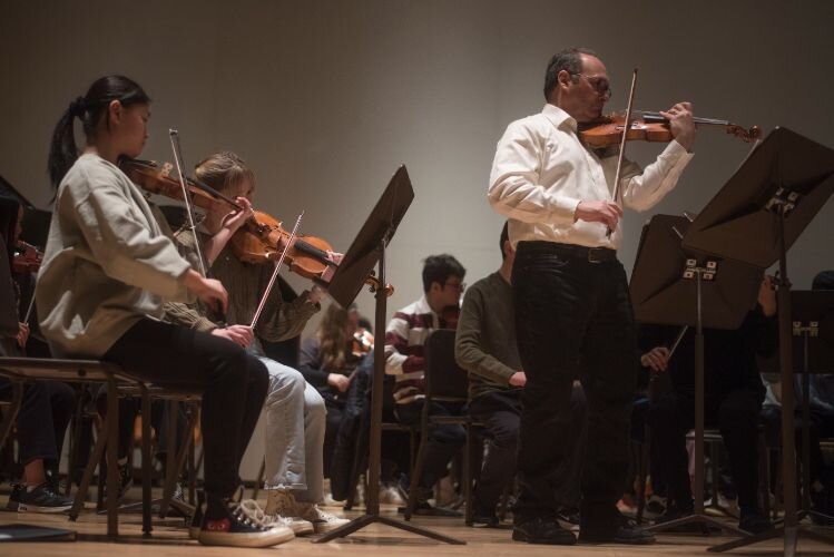 Violinist Mitchell Newman will be performing a piece commisioned for him at the Kalamazoo Junior Symphony Orchestra concert on Sunday, Feb. 19.