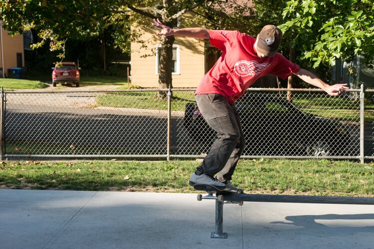 Experienced and inexperienced skateboarders like the vibe of the Davis Street Skate Plaza.