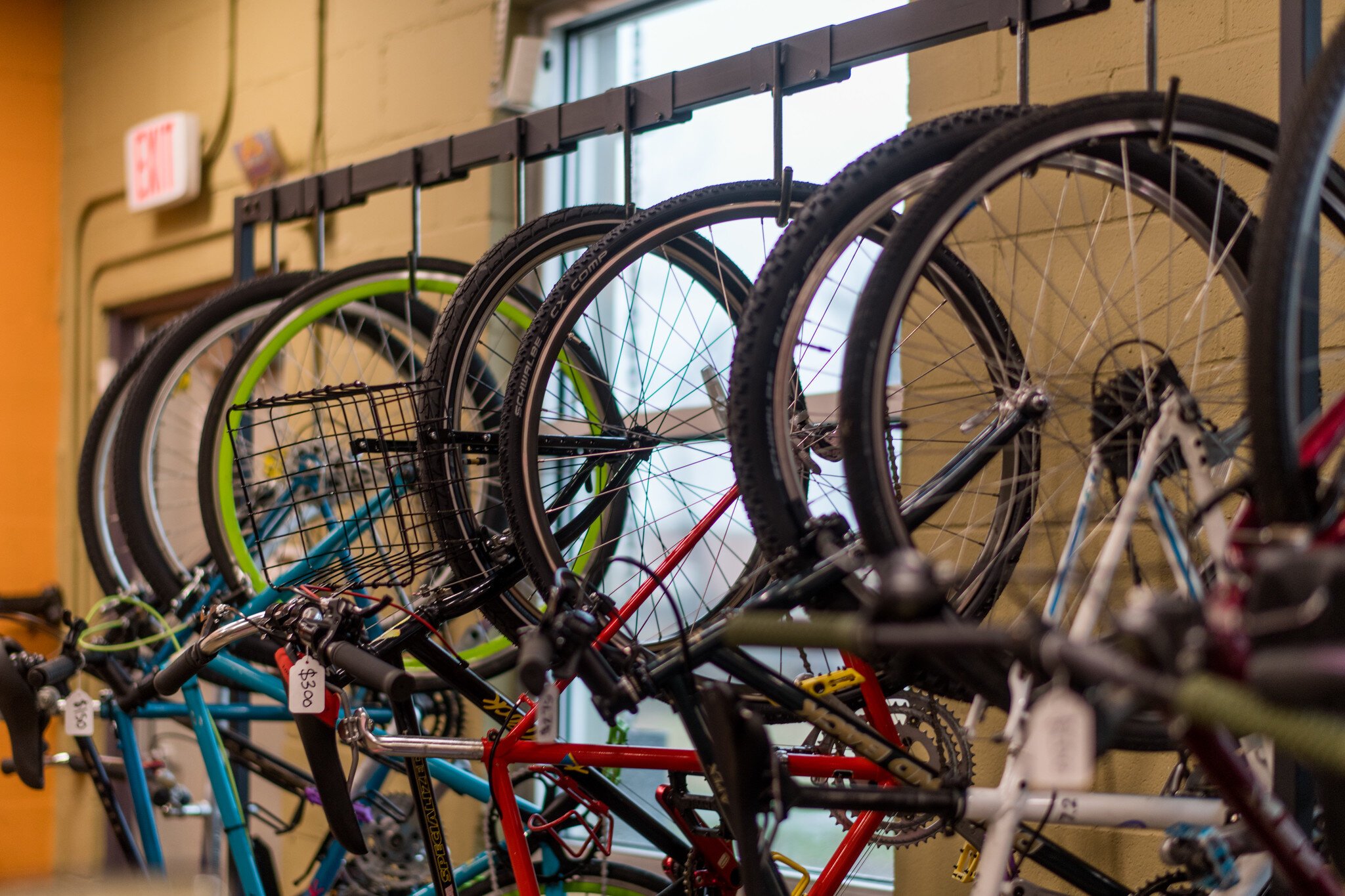 Some of the bikes for sale at the Open Roads shop