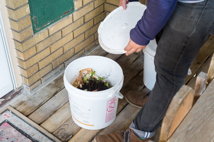 The Bike Farm offers household pickup services for kitchen scraps once a week for $25 a month.