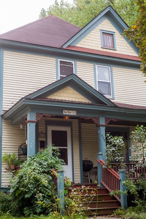 Sarah Ruggles nearly 115-year-old home on Cedar Street is known through the neighborhood as The Tree House.