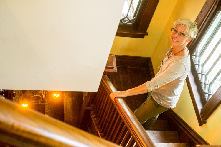 Inside a renovated home in the Vine Neighborhood.