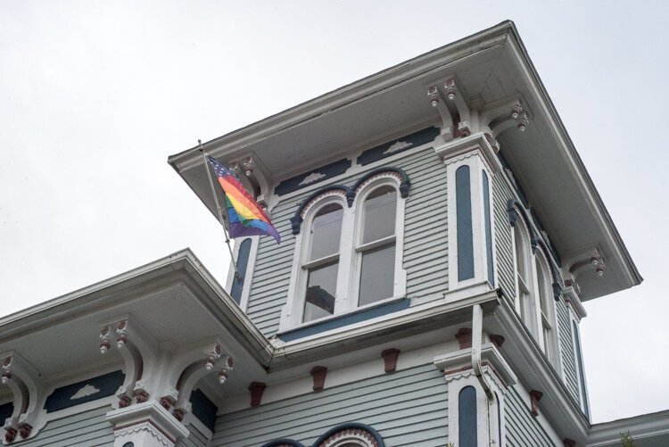 One of the most distinctive features of the Ira Bixby house on Rose St. is the square cupola, built as an artist studio for Ira's wife, Mary.